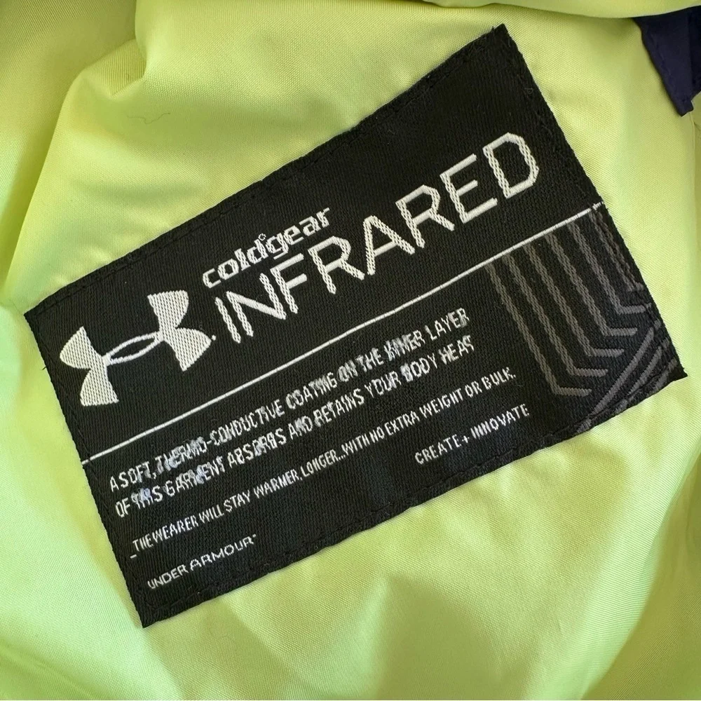 Under Armour Medium Purple Storm 1 Quilted Puffer Jacket Cold Gear‎ Infrared